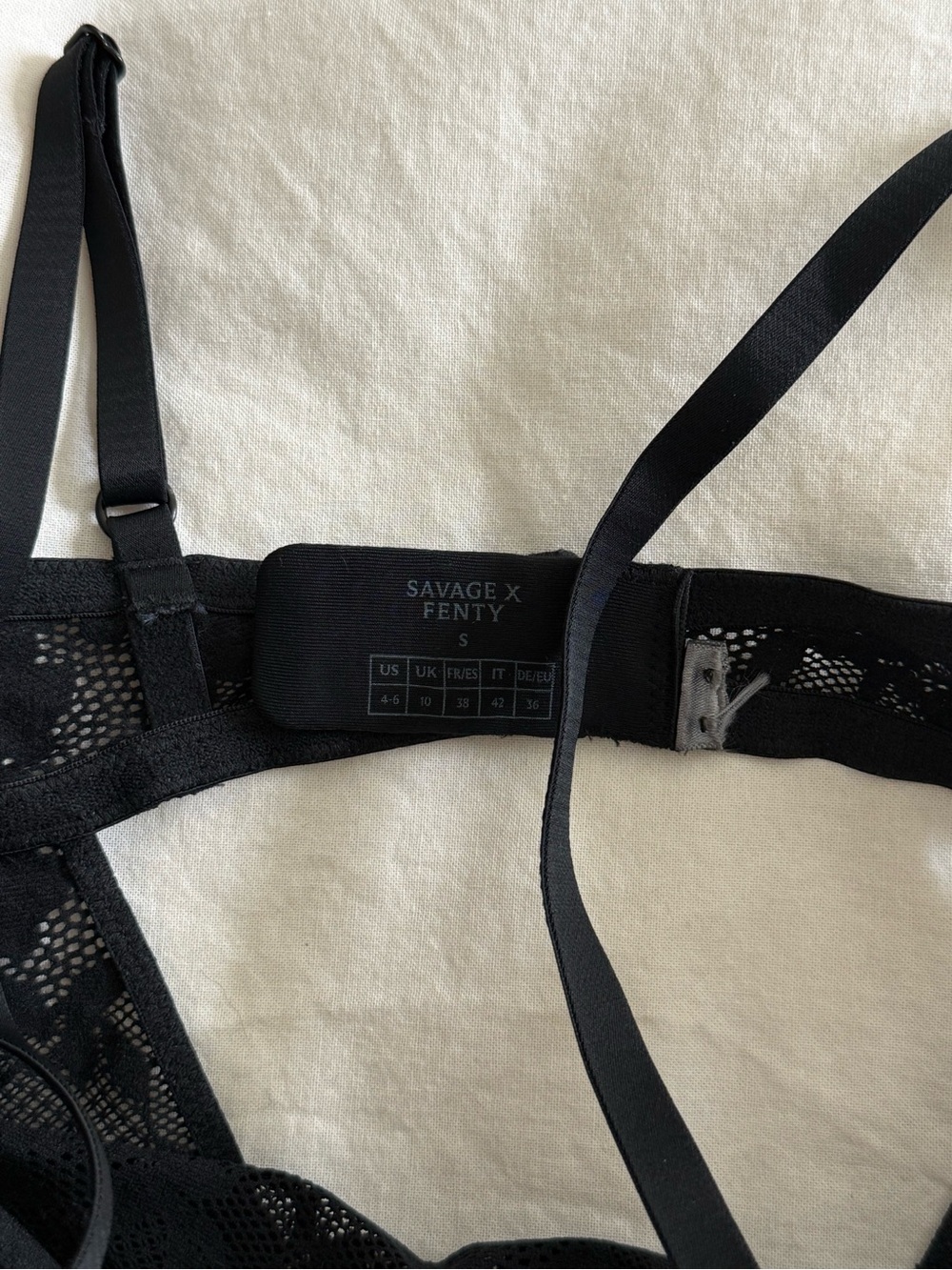 Savage X Fenty Black Lace Bodysuit Slip - Picture 2 of 4